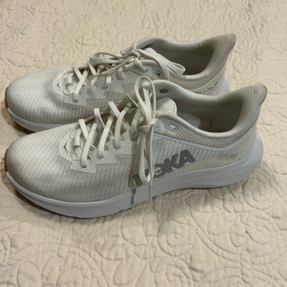 Hoka White Solimar Men’s Athletic Shoes